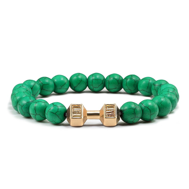 LIVE. LIFT. Dumbbell Bracelet