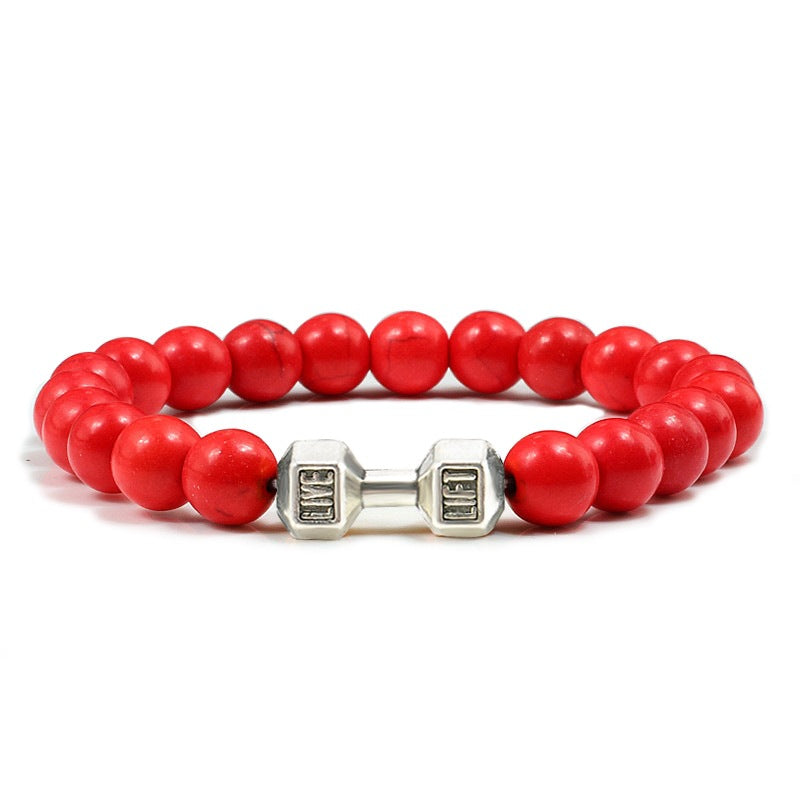 LIVE. LIFT. Dumbbell Bracelet