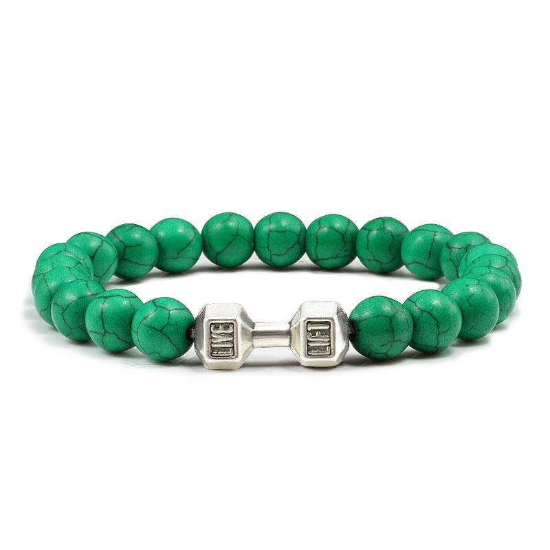 LIVE. LIFT. Dumbbell Bracelet