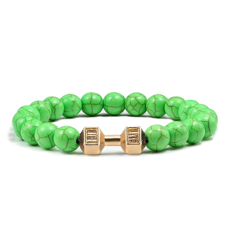 LIVE. LIFT. Dumbbell Bracelet