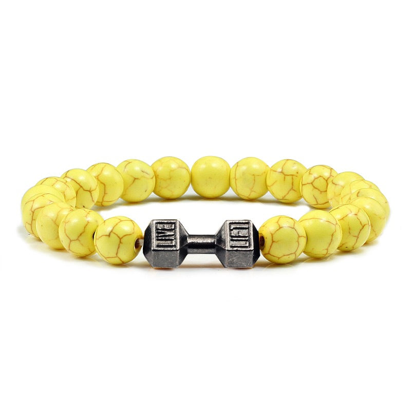 LIVE. LIFT. Dumbbell Bracelet