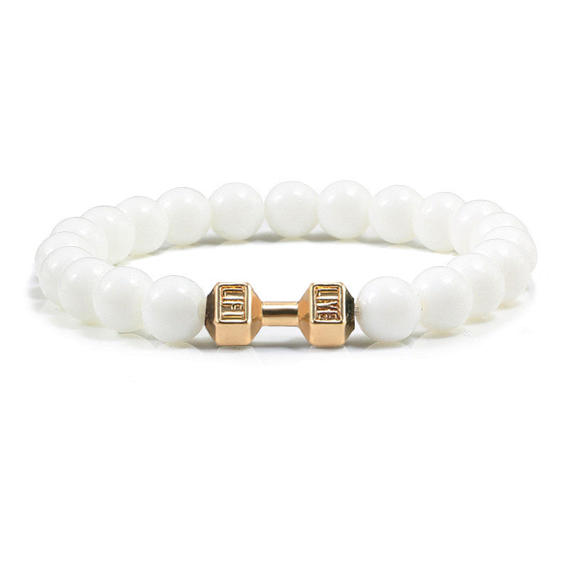 LIVE. LIFT. Dumbbell Bracelet