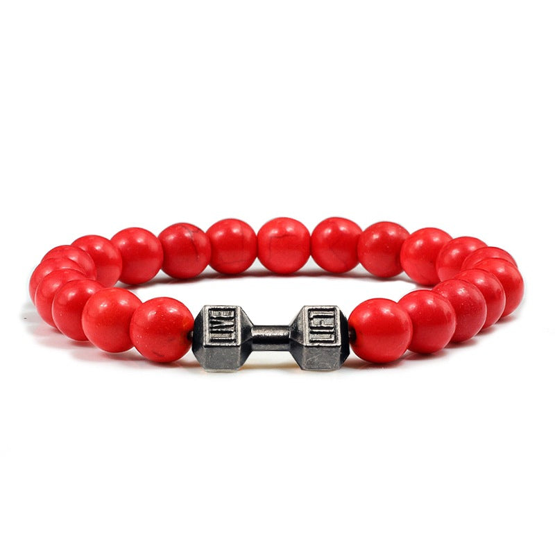 LIVE. LIFT. Dumbbell Bracelet