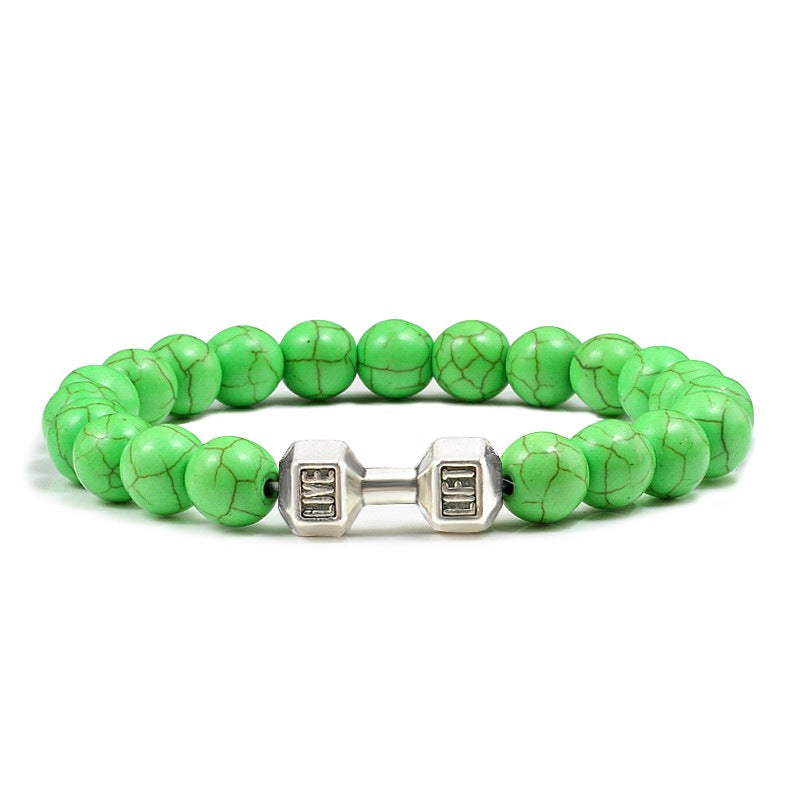 LIVE. LIFT. Dumbbell Bracelet