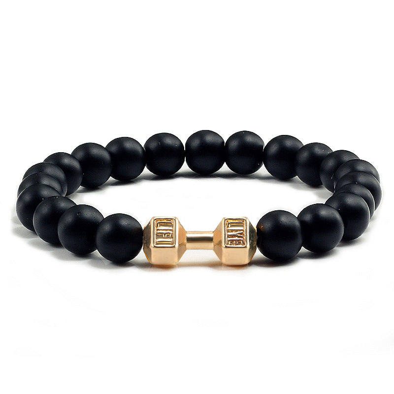 LIVE. LIFT. Dumbbell Bracelet