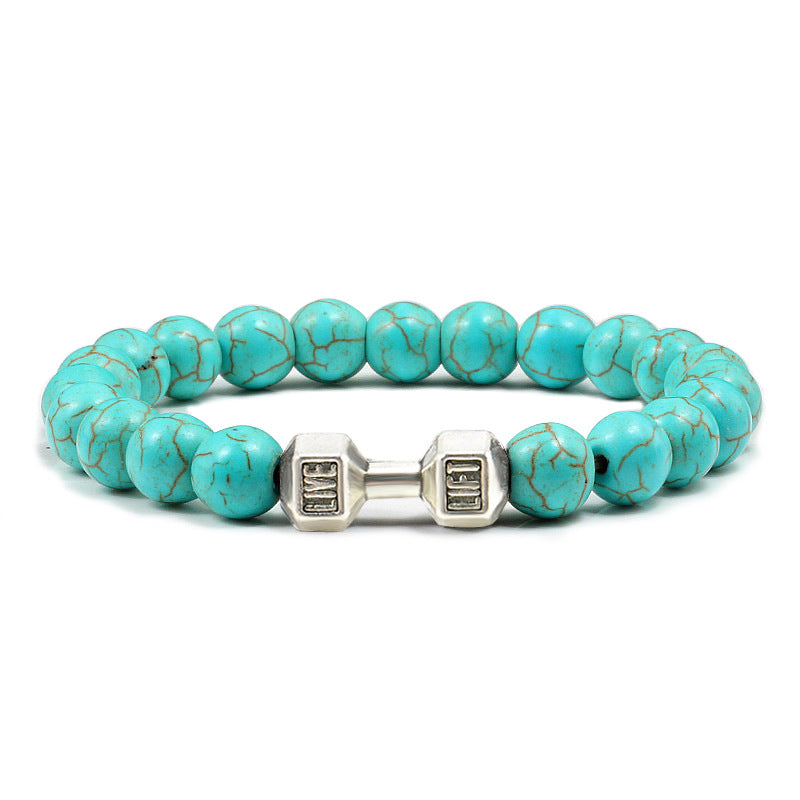 LIVE. LIFT. Dumbbell Bracelet