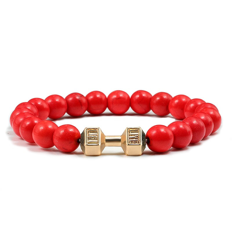 LIVE. LIFT. Dumbbell Bracelet