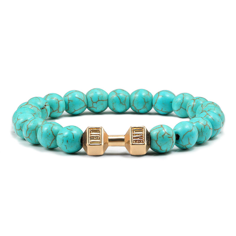 LIVE. LIFT. Dumbbell Bracelet