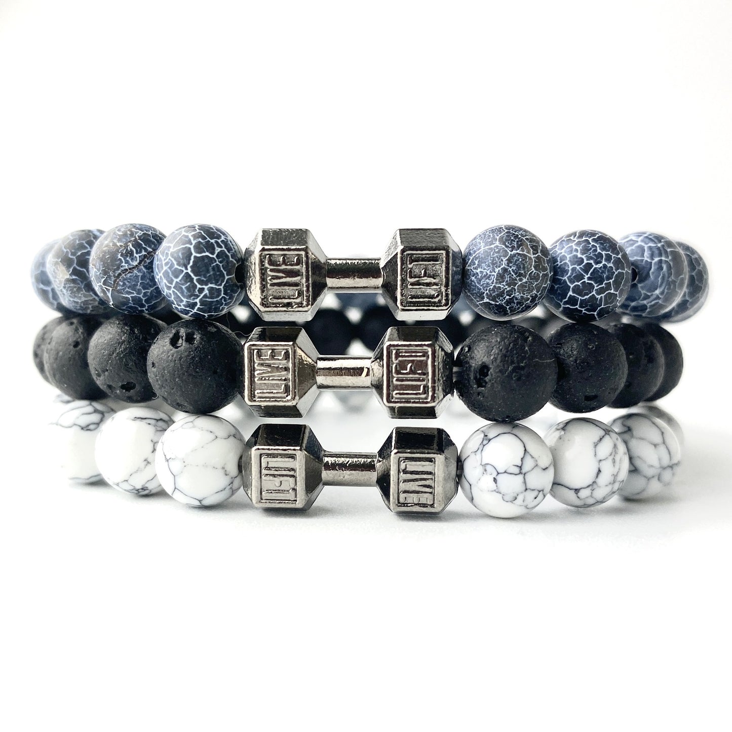 LIVE. LIFT. Dumbbell Bracelet